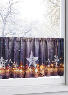 Кухонная штора со светодиодами Парад звёзд Bonprix