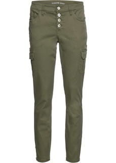 Джинсы Skinny на пуговицах Bonprix