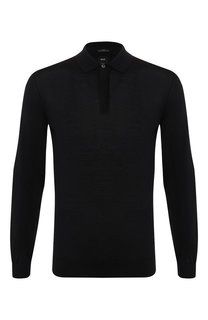 Поло из смеси шерсти и шелка BOSS