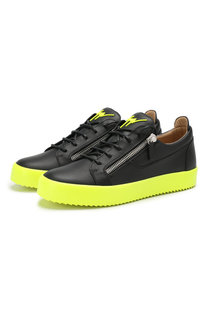 Кожаные кеды Frankie Fluo Giuseppe Zanotti Design