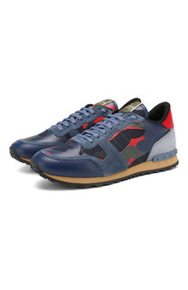 Кожаные кроссовки Valentino Garavani Rockrunner Valentino