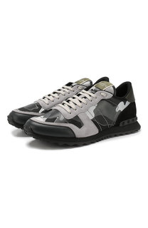 Кожаные кроссовки Valentino Garavani Rockrunner Valentino