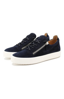 Замшевые кеды Giuseppe Zanotti Design