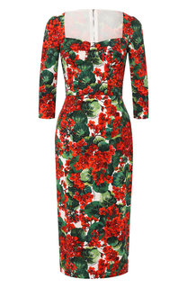 Платье из вискозы Dolce & Gabbana
