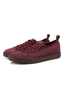 Замшевые кеды Santoni