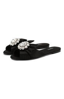 Текстильные шлепанцы Bianca Dolce & Gabbana