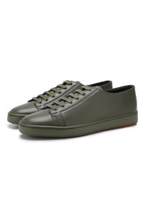 Кожаные кеды Santoni