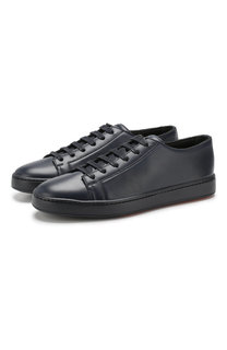 Кожаные кеды Santoni