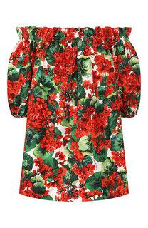 Хлопковый топ Dolce & Gabbana