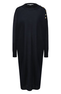 Платье из смеси шерсти и шелка Stella McCartney