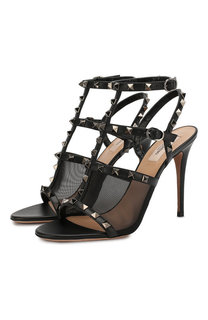 Кожаные босоножки Valentino Garavani Rockstud Valentino