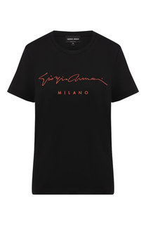 Хлопковая футболка Giorgio Armani