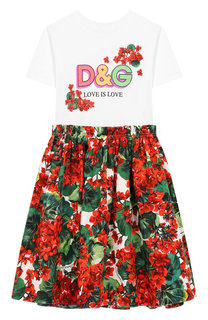 Хлопковое платье Dolce & Gabbana