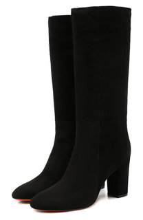 Замшевые сапоги Santoni