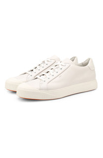 Кожаные кеды Santoni