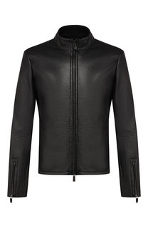 Кожаная куртка Emporio Armani