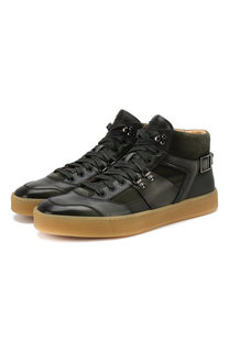 Кожаные кеды Santoni