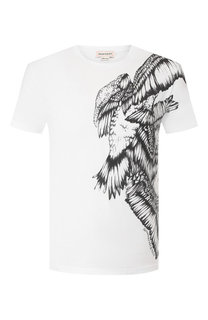 Хлопковая футболка Alexander McQueen