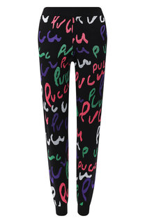 Джоггеры из смеси вискозы и шерсти Emilio Pucci