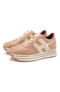 Кожаные кроссовки Hogan