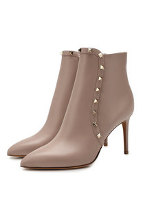 Кожаные ботильоны Valentino Garavani Rockstud Valentino