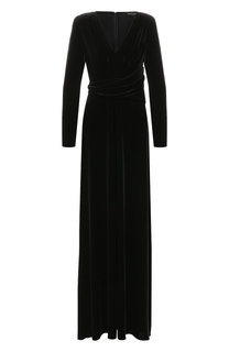 Бархатное платье Emporio Armani