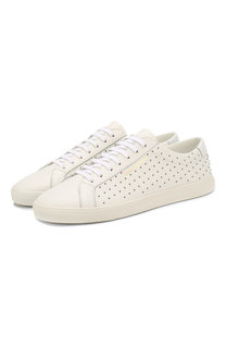 Кожаные кеды Saint Laurent