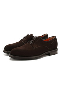 Замшевые дерби Santoni