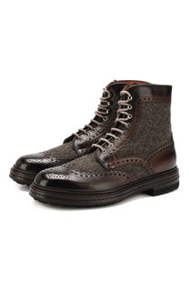 Комбинированные ботинки Santoni