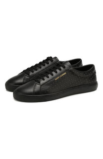 Кожаные кеды Saint Laurent