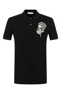 Хлопковое поло Alexander McQueen