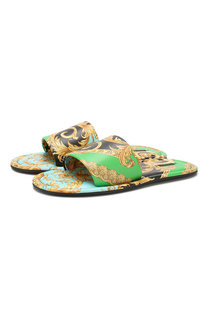 Кожаные шлепанцы Versace