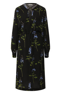 Платье с принтом Dries Van Noten