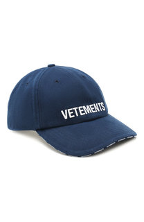 Хлопковая бейсболка Vetements