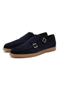 Замшевые монки Santoni