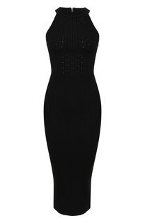 Платье из вискозы Balmain