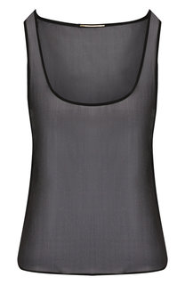 Шелковый топ Saint Laurent