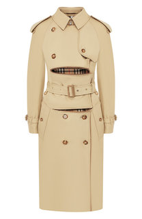 Пальто с меховой подкладкой Burberry
