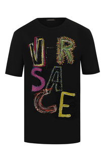 Хлопковая футболка Versace