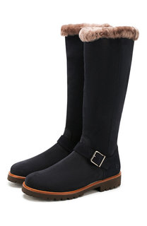 Замшевые сапоги с меховой отделкой Beberlis