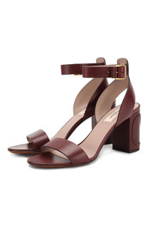 Кожаные босоножки Valentino Garavani VLOGO Valentino
