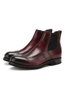 Кожаные челси Ermenegildo Zegna