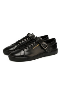Кожаные кеды Saint Laurent