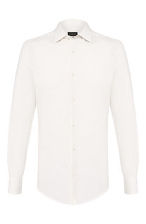 Рубашка из смеси хлопка и кашемира Ermenegildo Zegna