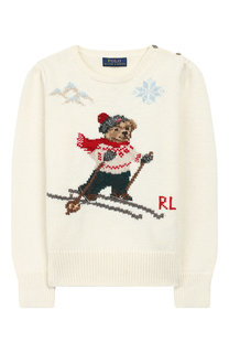 Пуловер из смеси хлопка и шерсти Ralph Lauren