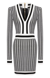 Платье из вискозы Balmain