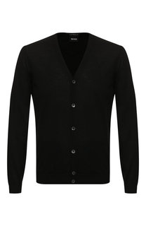 Шерстяной кардиган BOSS