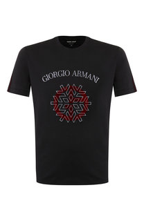 Хлопковая футболка Giorgio Armani