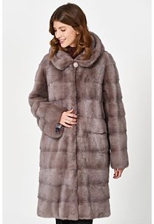 Норковая шуба с капюшоном Flaumfeder