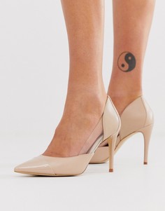 Остроносые туфли-лодочки со змеиным принтом Aldo